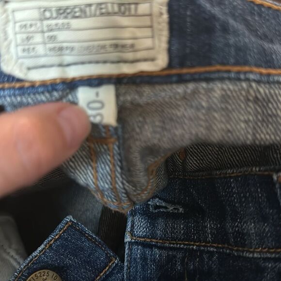 Current/Elliott | Vintage Straight Cut-Off Shorts In Civilian | 30 - Picture 8 of 9